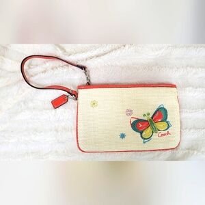 Coach - Straw Multicolor Clutch or Wristlet